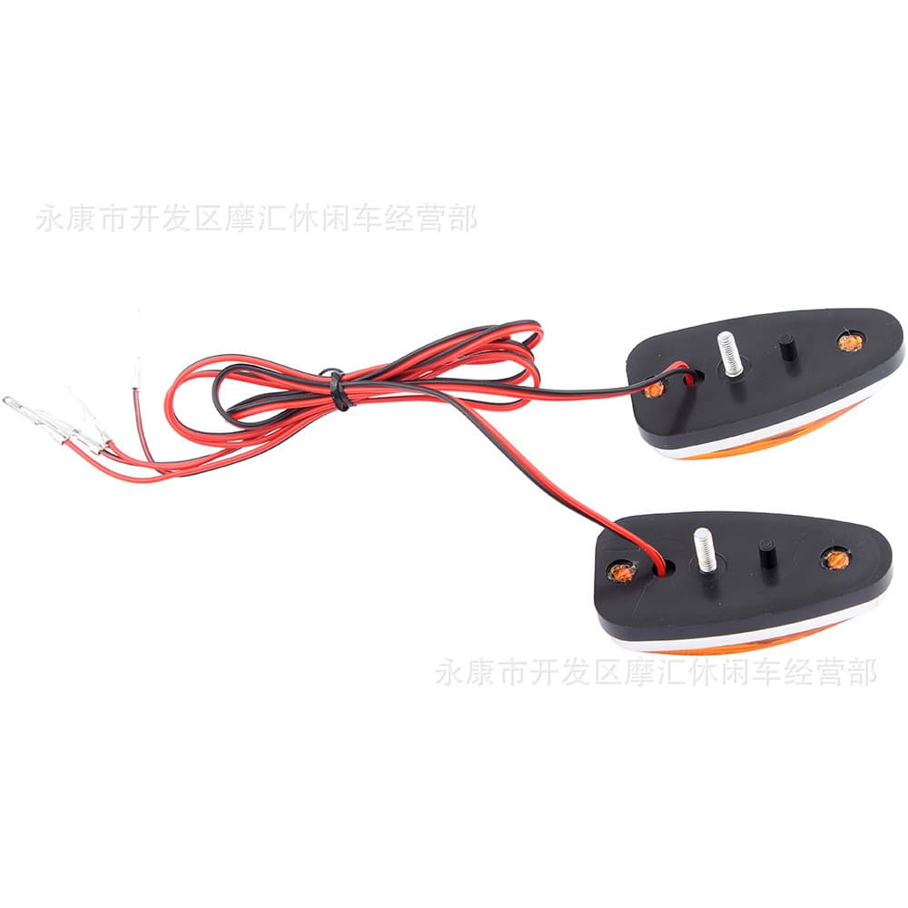 1x ATV Quad Beach Motorcycle Accessory 50CC-125CC Triangle Turn Signal Indicator Light LED