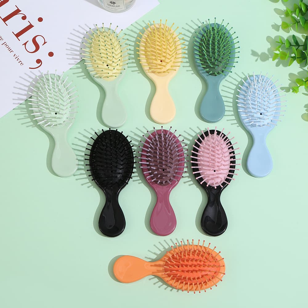 Korean-style Massage Comb, Cushion Comb, Portable Travel Comb, Macaron Color High-Volume Hair Styling Comb for Students