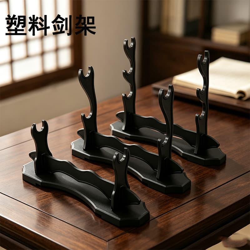 Plastic knife holder, one, two and three layers sword display stand, katana anime weapon ornament bracket collection and display