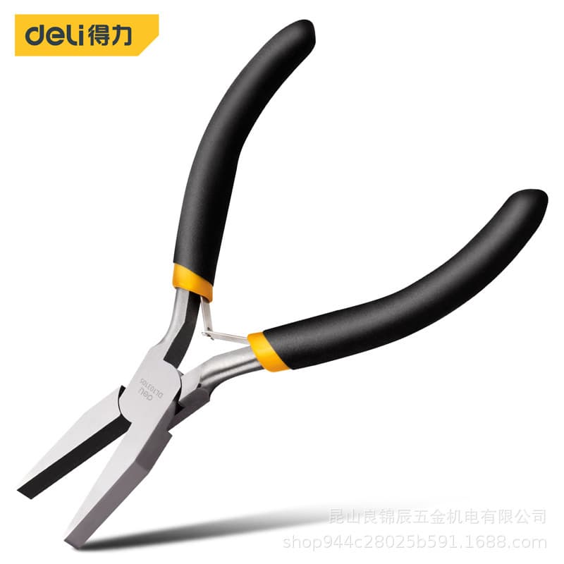 Deli Tools 5-inch mini flat nose pliers DIY handmade model accessories portable small pliers DL103105