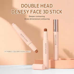BEAUTY GLAZED Dual-Ended Contour Highlighter Eyeshadow Stick, Long-Lasting, Non-Stick Cup, Non-Smudge, Concealer, Cross-Border Cosmetics