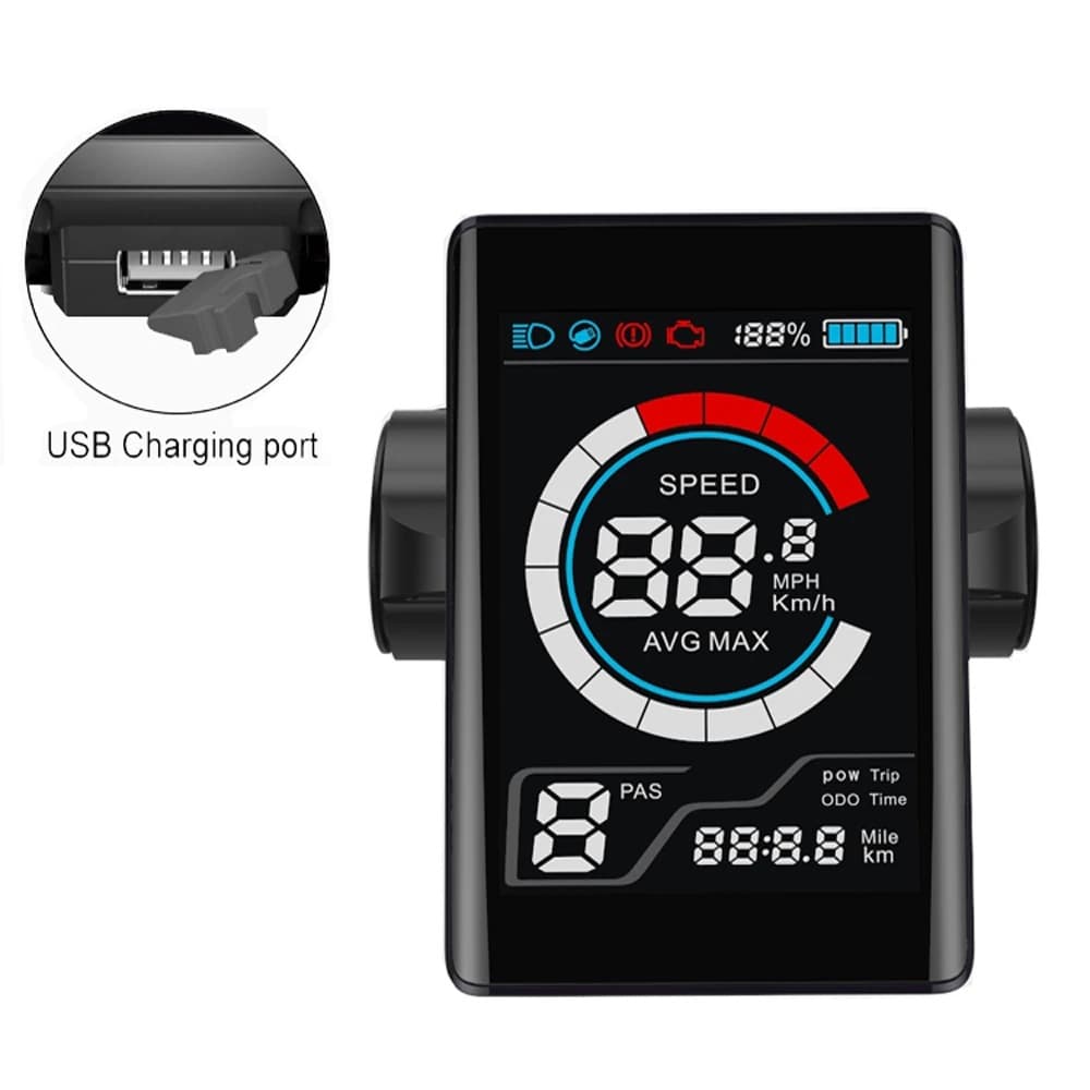 Factory Direct Smart LCD LCD-S2 Lithium Battery Two-Wheel Electric Bike Color Screen Instrument Display
