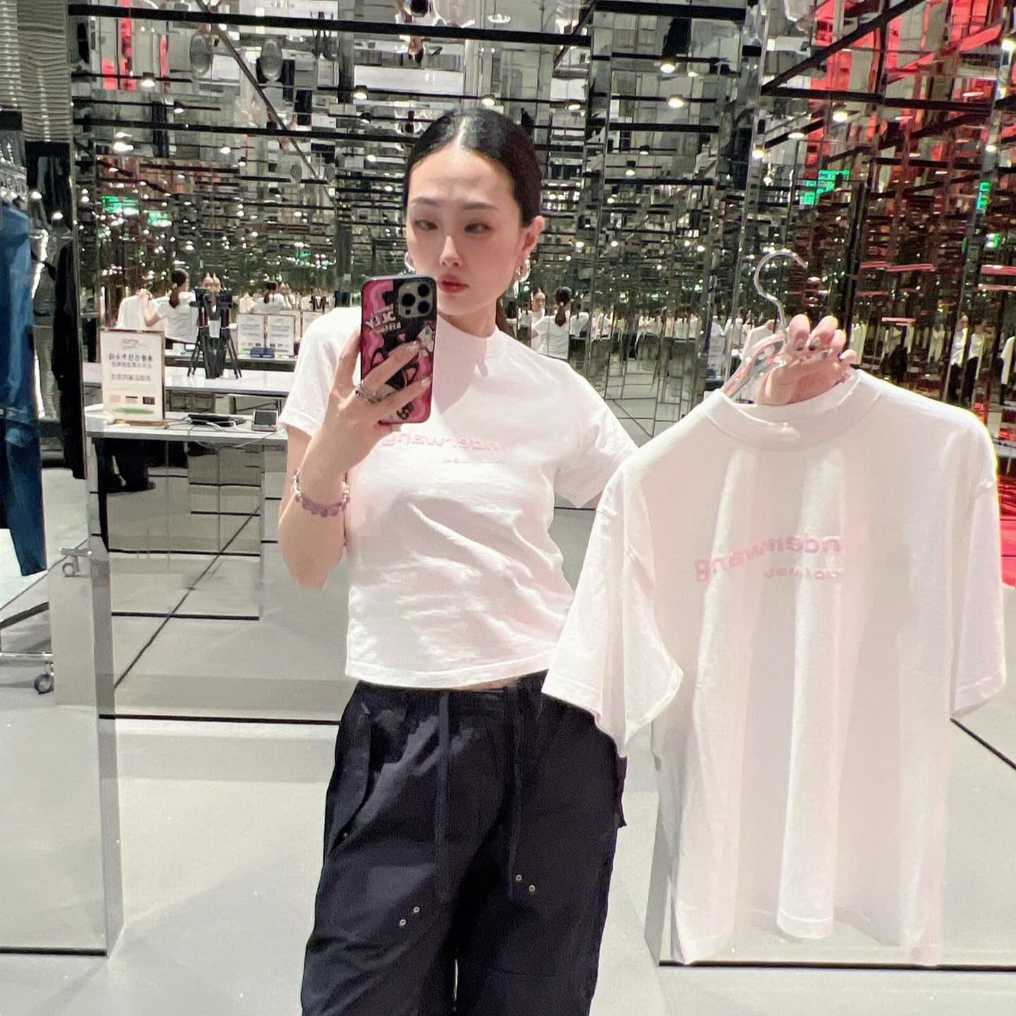 Nanyou Quality 26 Early Spring New Logo Letter Print Foam Logo Round Neck Short Sleeve T-Shirt Unisex