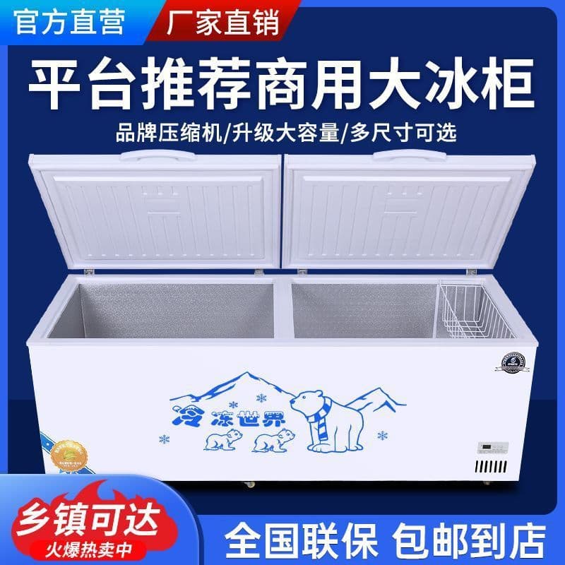 Commercial Freezer Refrigeration & Freezing Large Capacity Single/Dual Temperature Horizontal Freezer for Home/Supermarket Supply