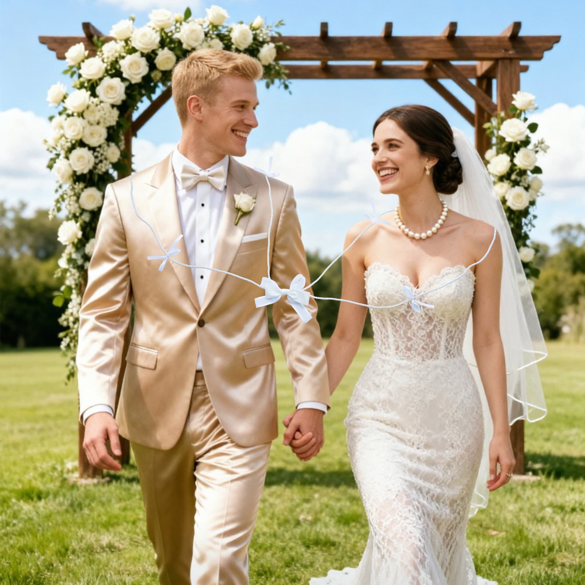 302 European Style Bride and Groom Unity Rope Wedding Decoration Western Traditional Ceremony Unity Rope
