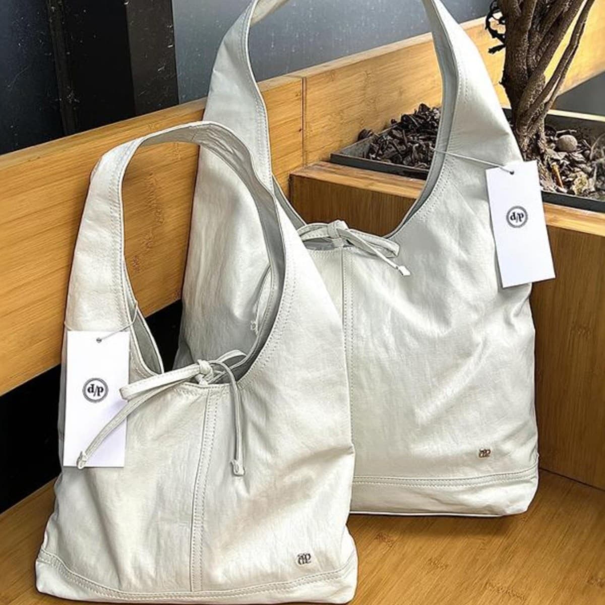 Korean DP French Bow Tie Strap Bag Summer Large Capacity Handheld Shoulder Lightweight Versatile Tote Bag French Style