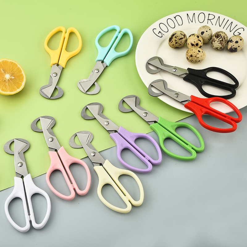 Quail Egg Scissors, Stainless Steel Egg Cutter and Opener, Bird Egg Shell Cracking Tool with Separator for Kitchen Use