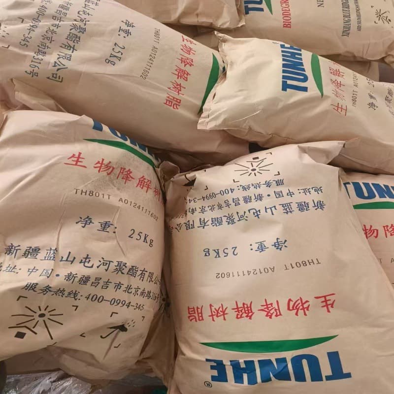 Competitive Price Xinjiang Lanshan Tunhe TH801T Fully Biodegradable Material Blow Film Grade Toughened Modified