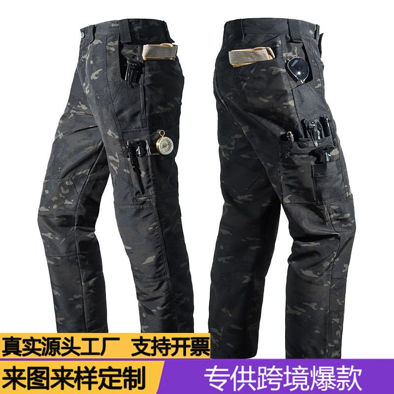 New Outdoor Tactical Pants for Men with Multiple Pockets, Instructor Special Forces Training Combat Cargo Pants, In Stock