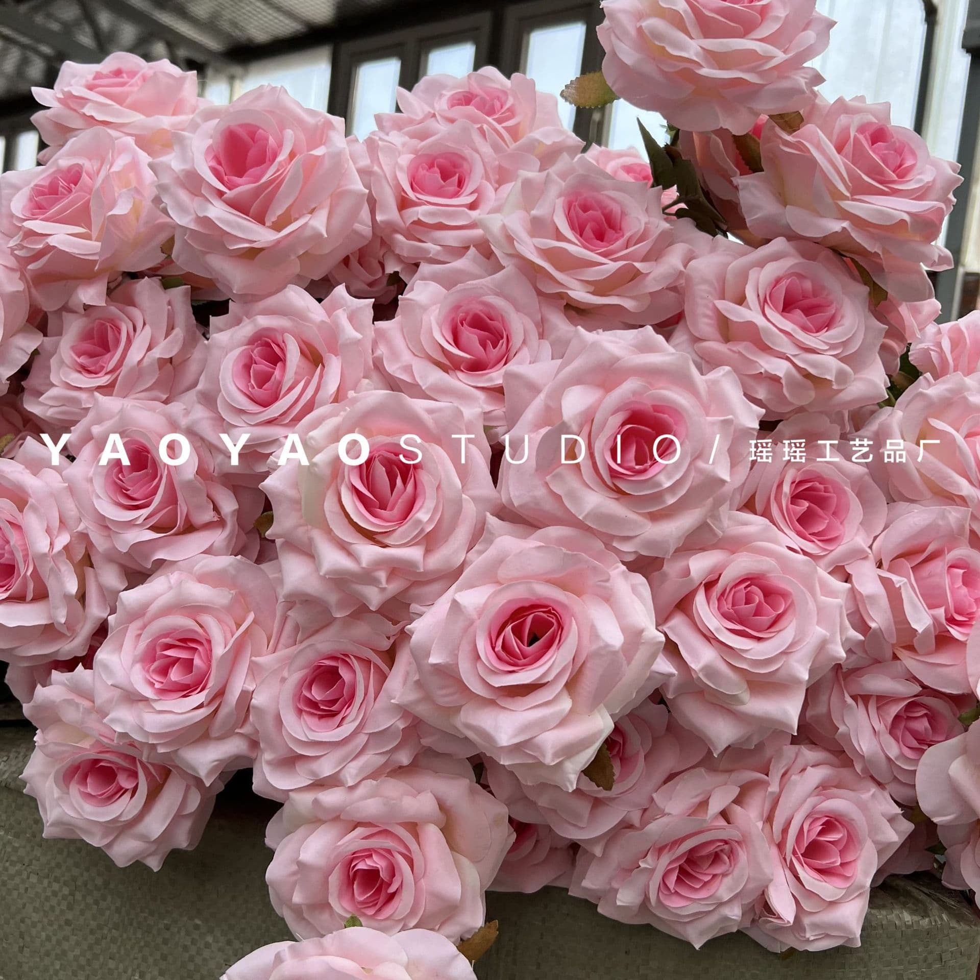 3-Head Diamond Rose Autumn Color Home Hotel Wedding Photography Prop Decorative Flower Arrangement Artificial Single Rose