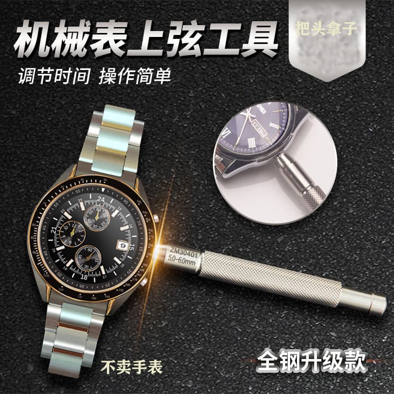 Stainless Steel Watch Repair Parts Clockwork Time Setting Tool Head Snap Holder Watch Maintenance Home Use Kit Accessory