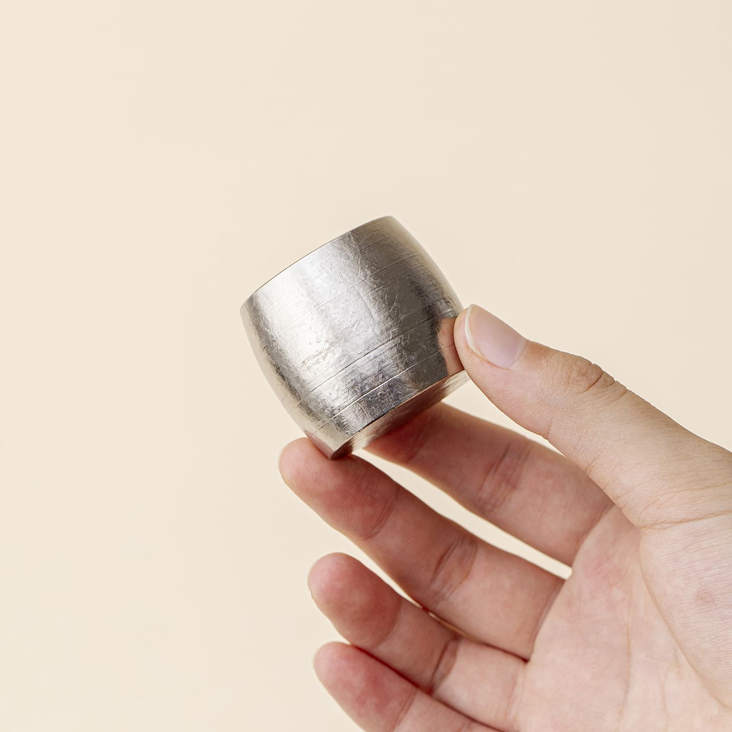 Heshi pure titanium lid retro silver ice crackle pot lid Kungfu tea set teapot lid holder tea set accessories