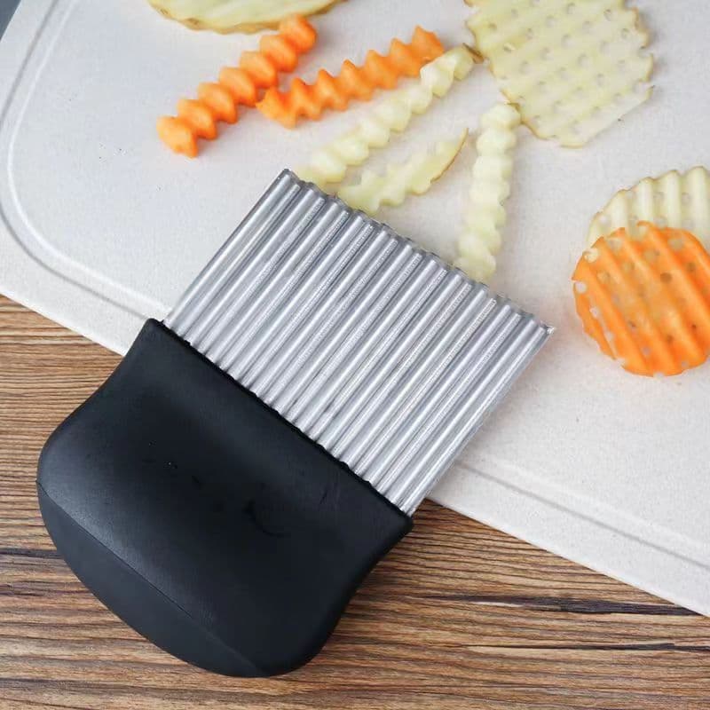 Factory price potato cutter Wolf Tooth Knife Potato Knife Potato Wave Knife Pattern Household Corrugated Potato Slicer