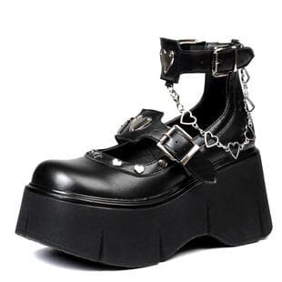 Y 80718 Platform Heel Punk Shoes