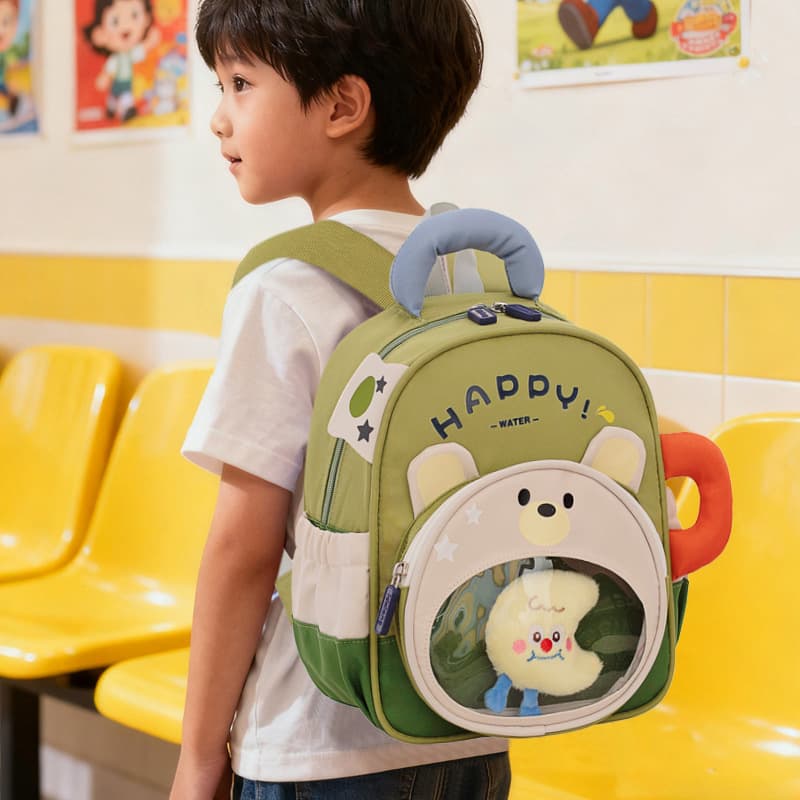 Cartoon Cute Small Backpack Lightweight Kindergarten Schoolbag Toddler Double Shoulder Bag for Girls Outing Preschool Backpack