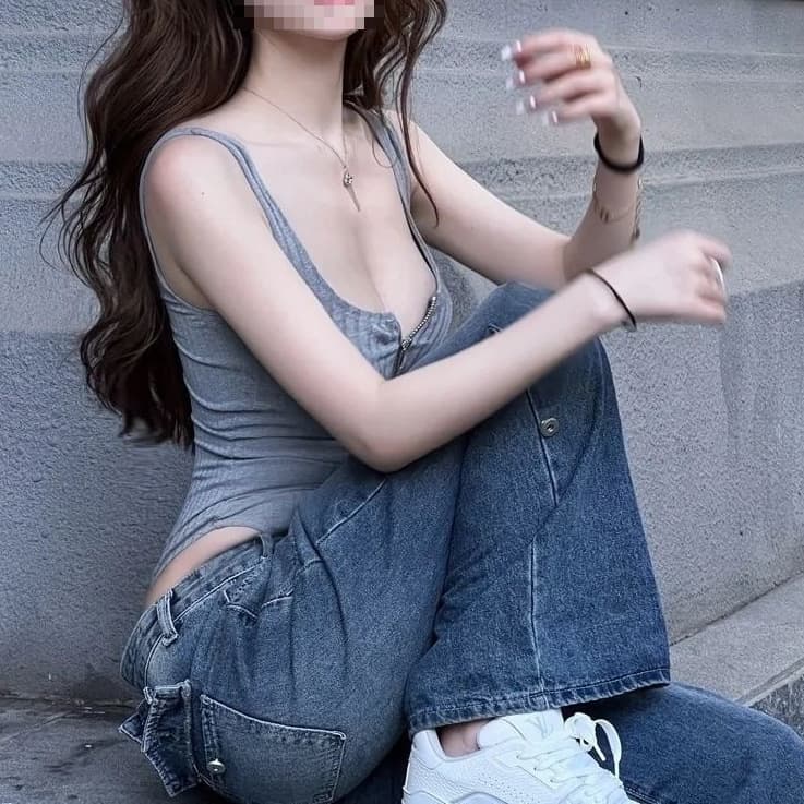 European and American Sexy Camisole Bodysuit with Unique Design, Slim Fit Top for Women Summer