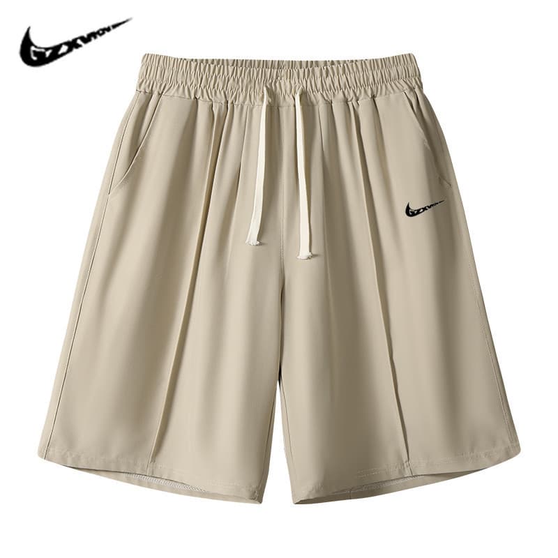 2026 Men's Summer Thin Ice Silk Quick-Dry Casual Shorts Sports Five-Point Drape Beach Shorts Men's Pants