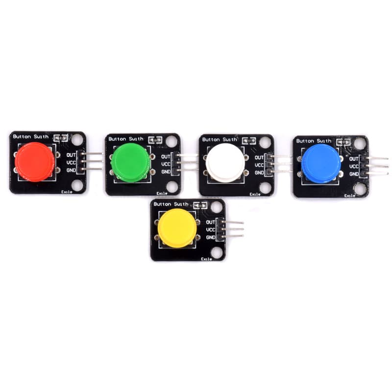 Button Module Electronic Building Block Tactile Switch Large Button Micro Switch Compatible with Arduino Raspberry Pi