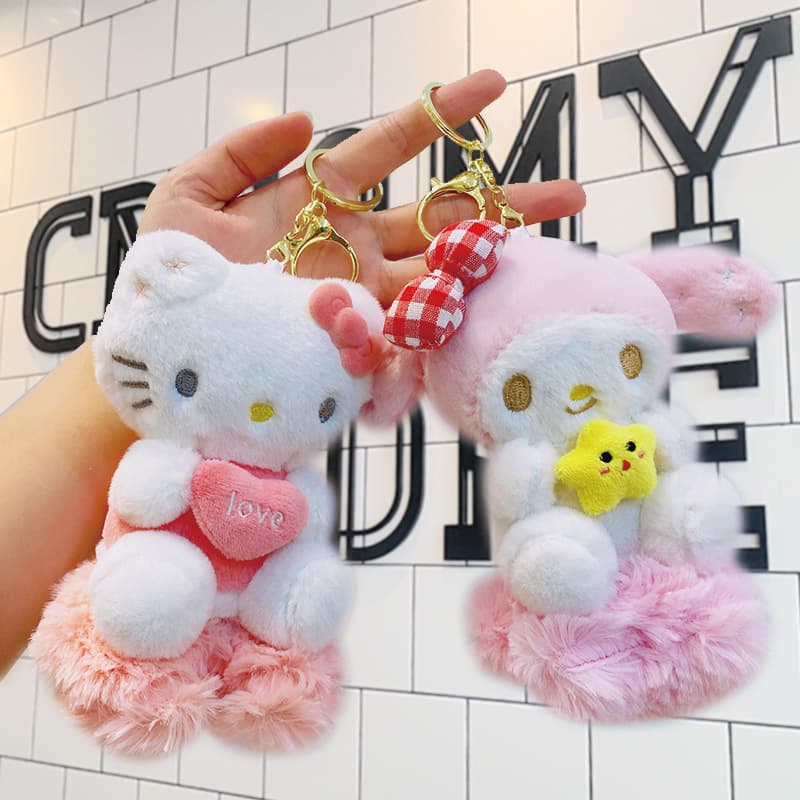 Sanli Ou Xingyueyun Cartoon Plush Toy Pendant Wholesale Small Gift Keychain Doll Backpack Charm