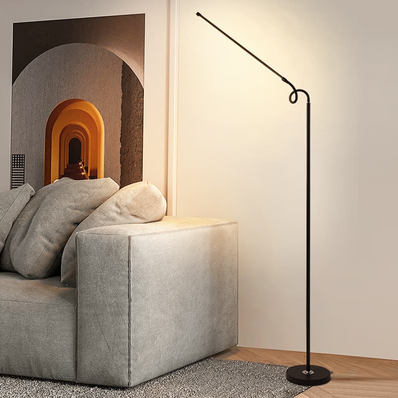 Long Arm LED Floor Lamp for Living Room Bedroom Piano Light Ultra-bright Hotel Standing Desk Lamp Floor Eye-care Reading Light