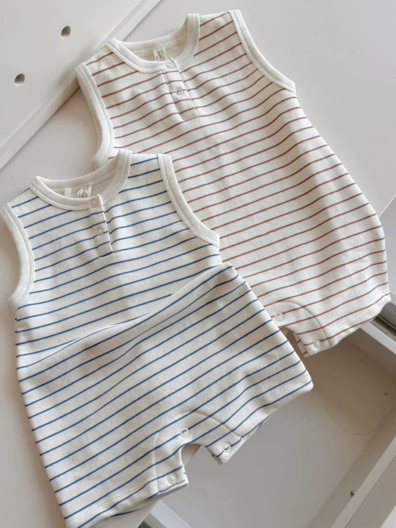 Baby Summer Clothes 2025 New Boys Girls Summer Striped Romper Infant Classic Versatile Jumpsuit Others