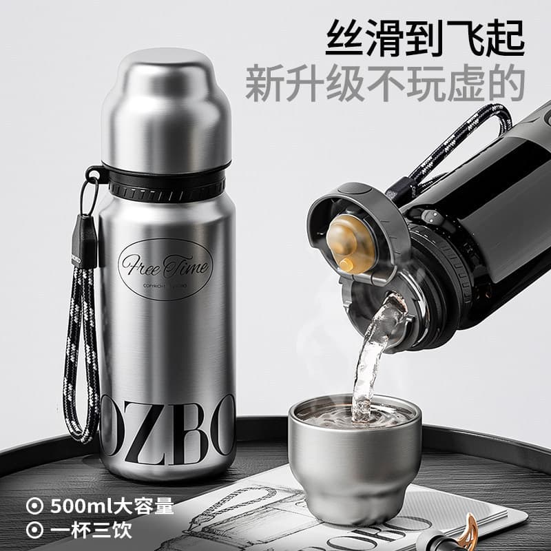 2026 New Large Capacity Insulated Water Bottle for Men and Women, High Appearance, Portable Cup, 316 Stainless Steel, for Students and Sports