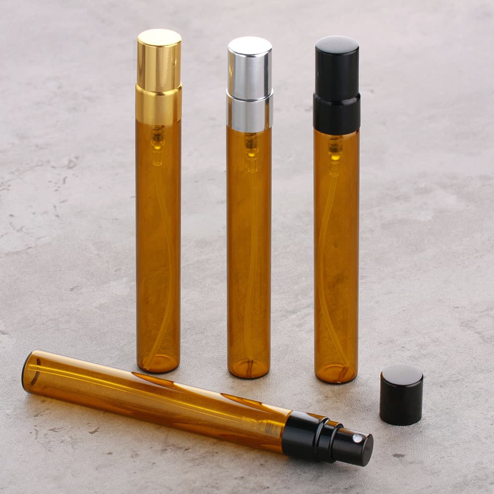 Perfume bottle manufacturer in stock 10ml perfume bottle brown glass bottle spray bottle