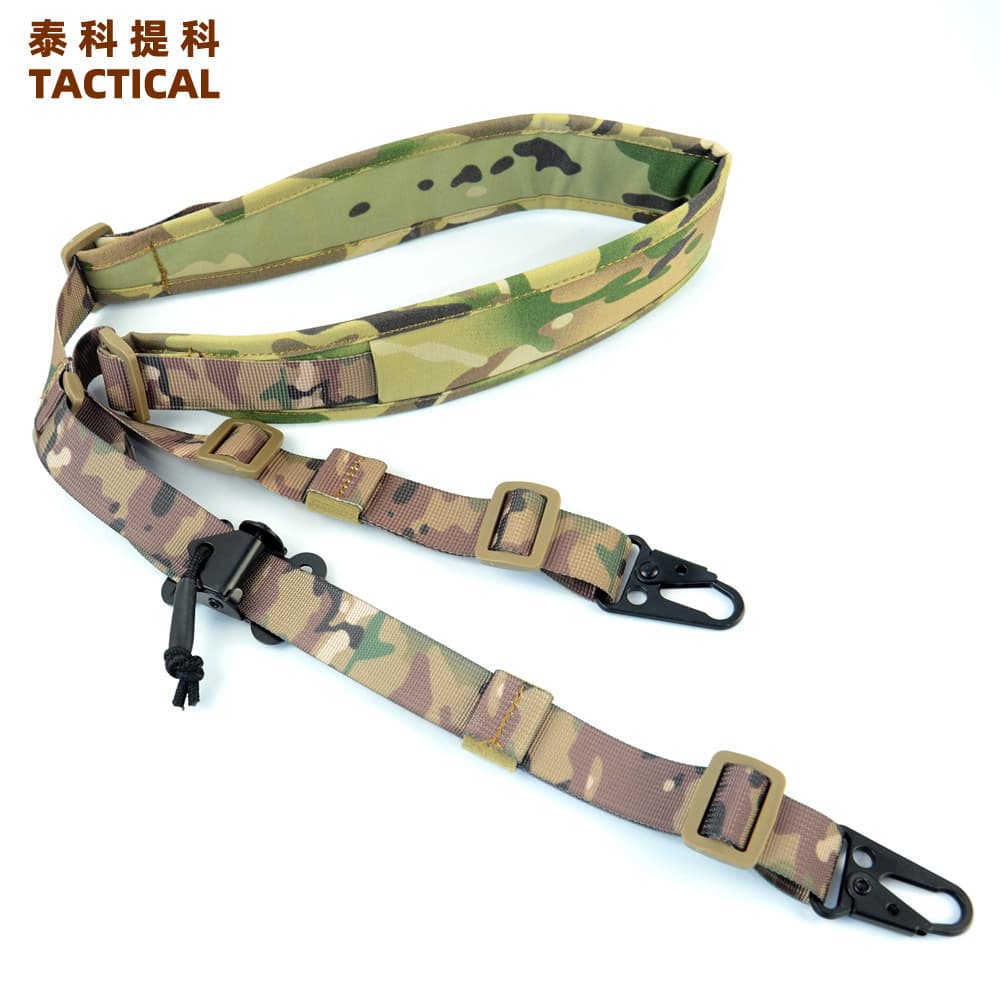 Quick Adjust Tactical Shoulder Strap Paracord Two Point Gun Sling Durable 500D Cordura Nylon Material Adjustable Webbing