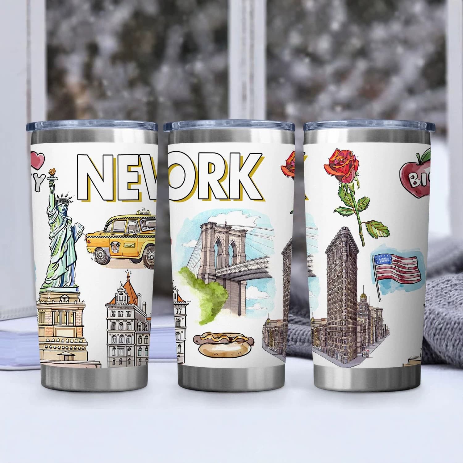 Price private message cross-border Amazon best-selling 20oz travel car cup commemorative gift Support picture can be customized JITPOD
