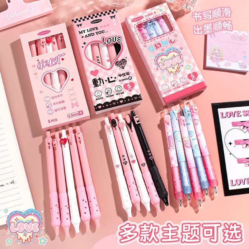 Erasable Pen Cute Retractable Gel Pen Cartoon Third Grade Special Thermal Eraser Crystal Blue Pen High Appearance