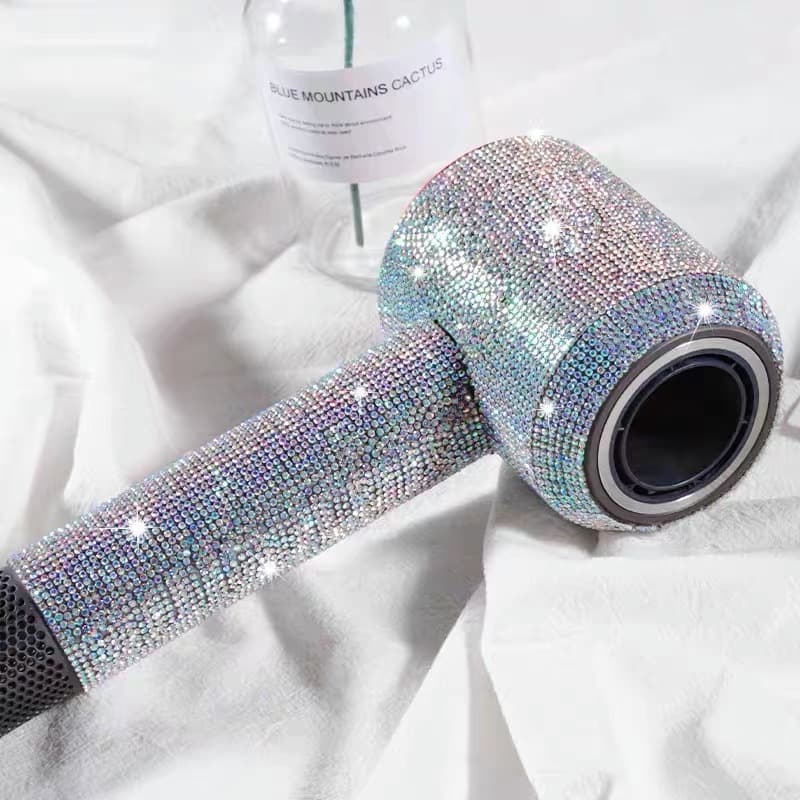 Dyson hair dryer screen protector, crystal rhinestone sticker, full-coverage rhinestone protective case, high-end glass rhinestone sticker.
