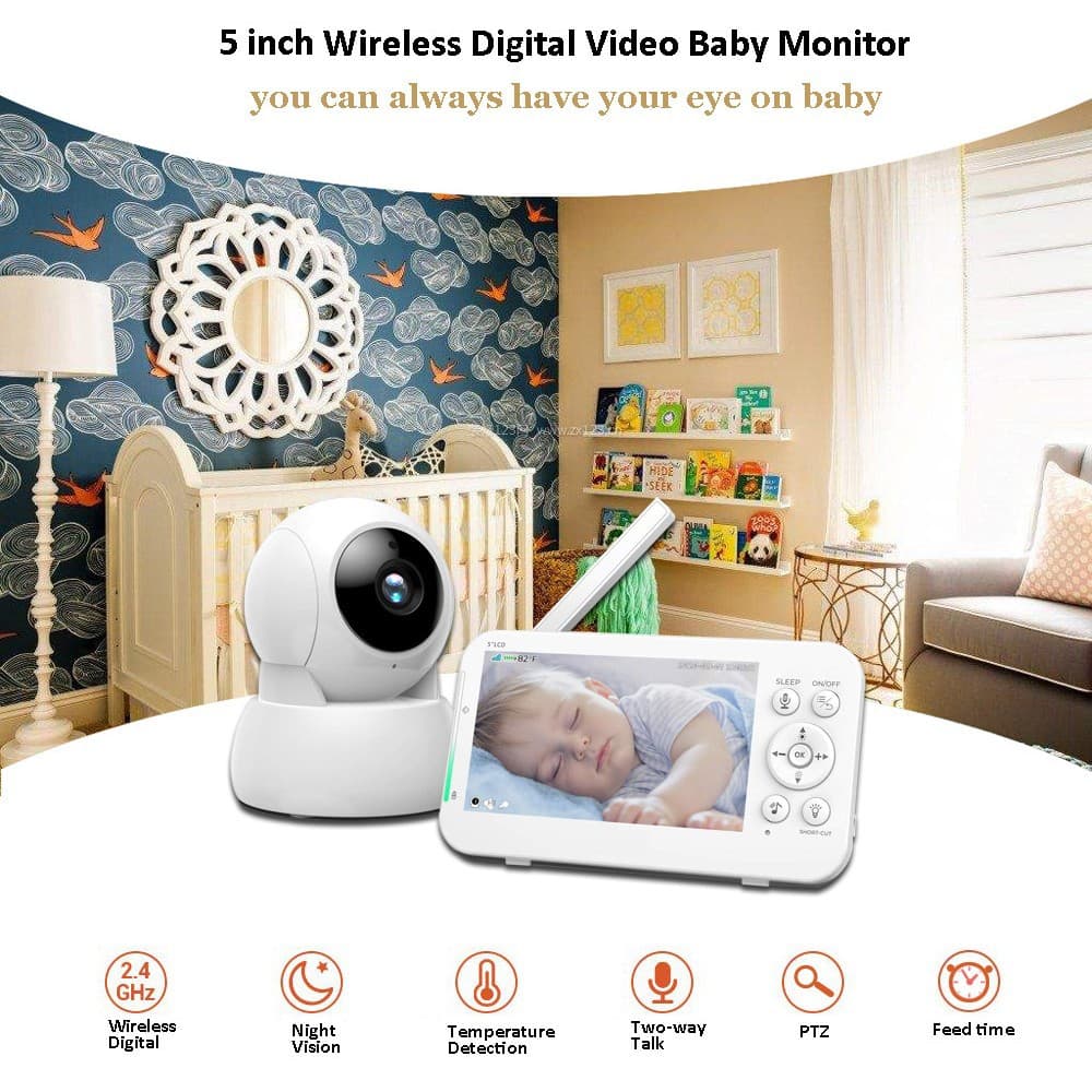 Cross-Border Hot Seller: Latest Baby Monitor, Cost-Effective Multi-Function Baby Monitoring Monitor with Long Standby