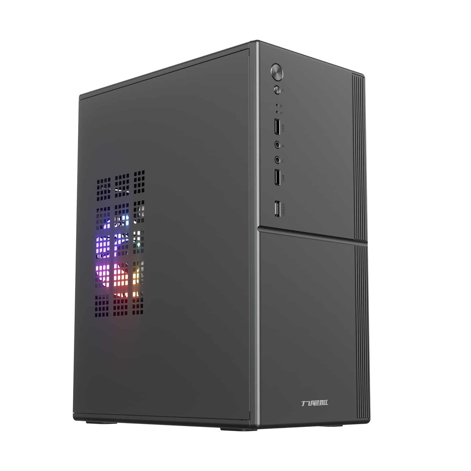 Nine-Tailed Fox H1 Assembled Computer Case Desktop ATX Mini Small Host Case for MATX Motherboard ITX