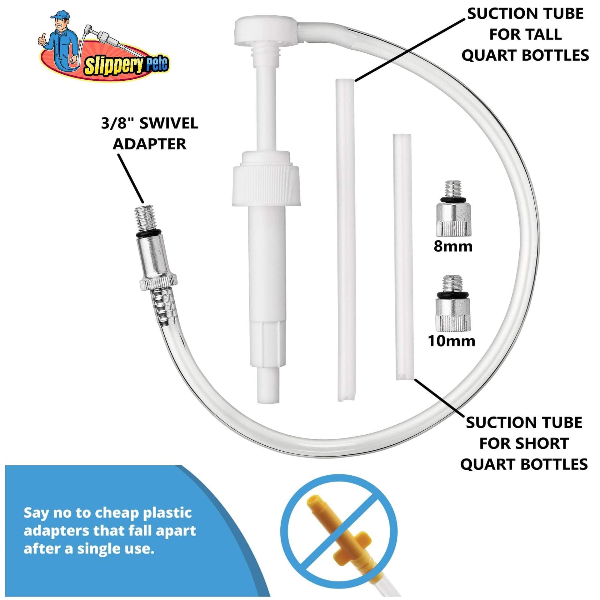 8CC Oil Suction Pump Plastic Press Pump Head Automotive Brake Fluid Oil Change Liquid Pump Kit Yacht Marine Pump