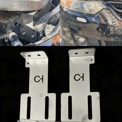 Honda Spirior 09-14 Front Bumper Headlight Bracket Support Bracket Reinforced and Thickened Roof Beam Modification Parts