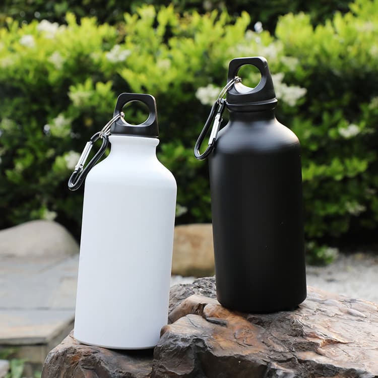 Outdoor Aluminum Bottle, Aluminum Kettle, Aluminum Cup Factory Direct Sports Water Bottle with Sublimation Coating White Silver