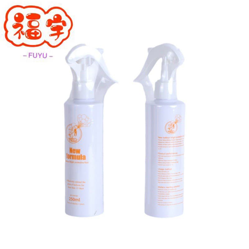 Blue bottle balloon brightener for decorative external use to maintain balloon gloss and brightness to prevent balloon oxidation balloon brightener