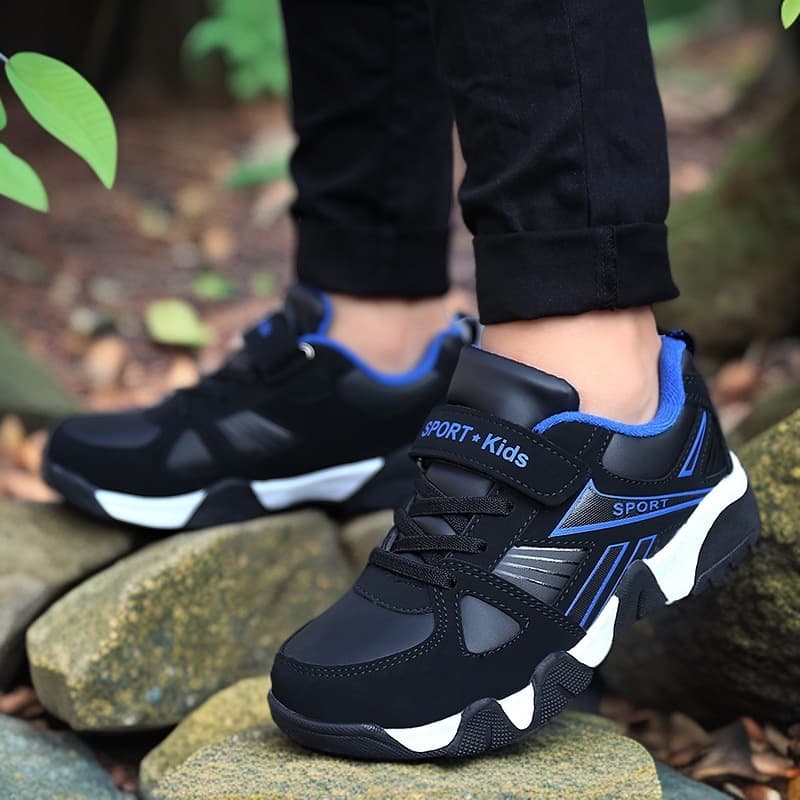 Cross-border Boys' Shoes Ages 6-12 Children's Sports Shoes Spring Autumn Breathable Wear-resistant Anti-slip Middle and Big Kids Running Shoes