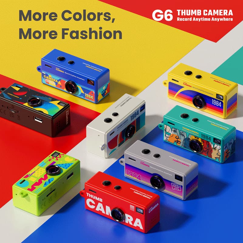 Cross-border G6 Thumb Mini Camera for Kids Video Recording Student Sports Pocket Small Camcorder