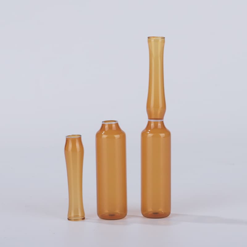 Spot fire flask 1ml2ml3ml5ml ampoule bottle national/European standard injection bottle brown transparent essence glass bottle