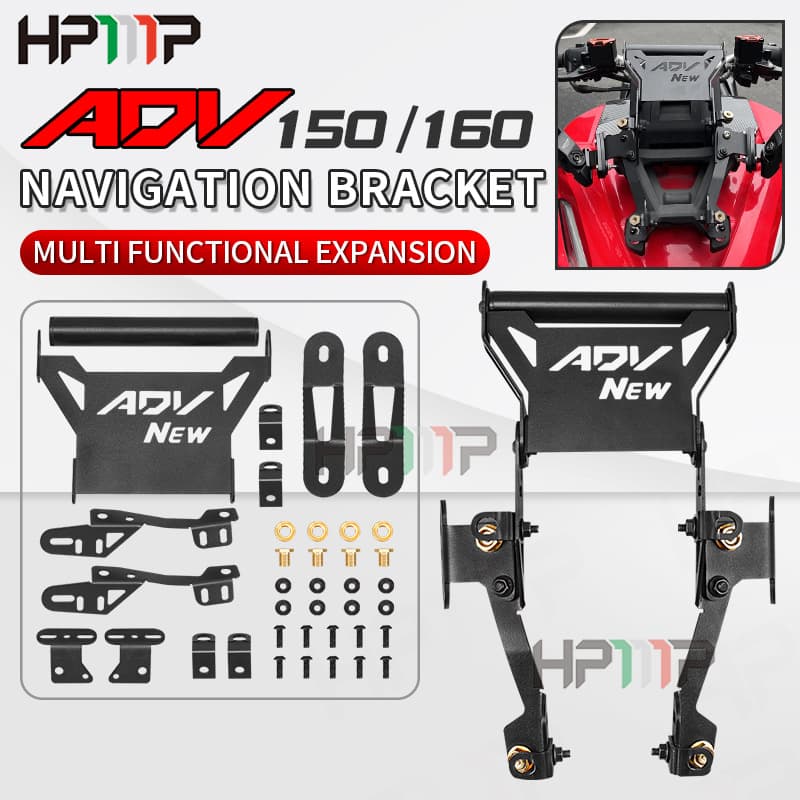 Motorcycle Modified Forward-Moving Bracket Mobile Phone Navigation Bracket Forward-Moving Mirror Mount Suitable for Honda Adv160 150