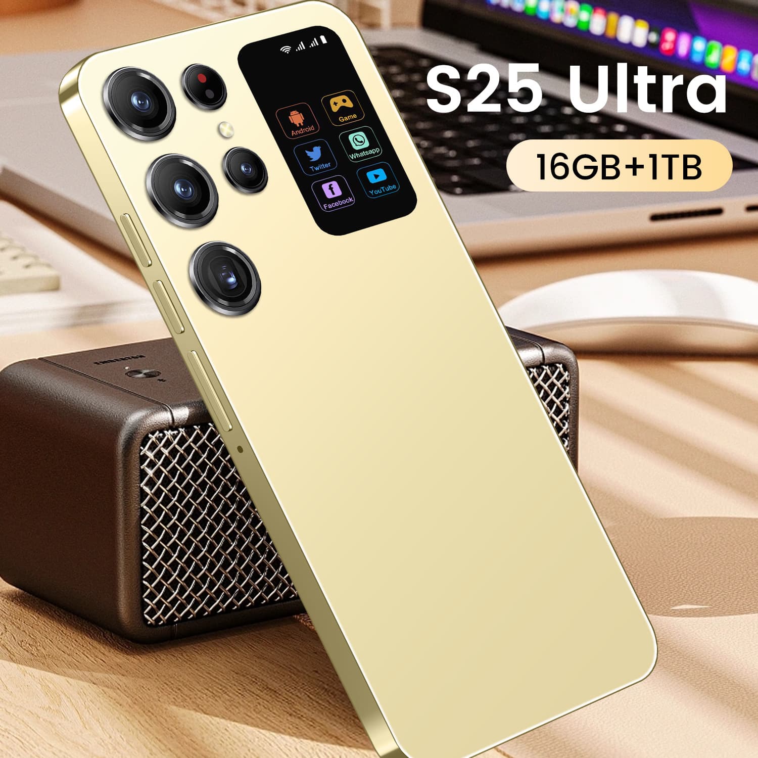 Popular cross-border mobile phone S25 Ultra Android smartphone 16+1TB hot-selling secondary screen cheap foreign trade mobile phone
