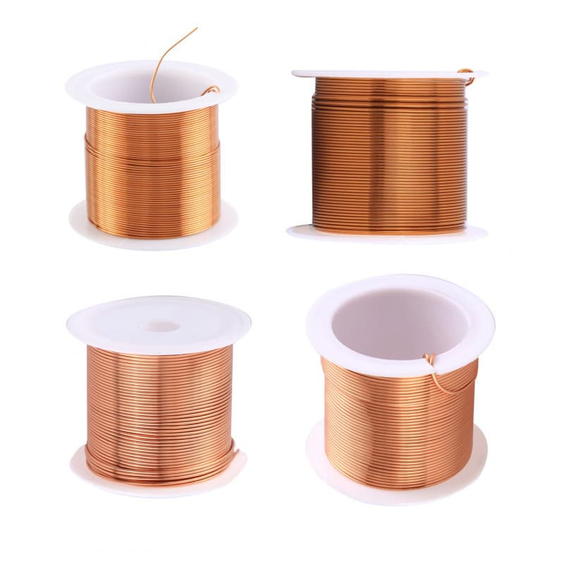 Electromagnet Motor Polyurethane Perpetual Motion Coil High-Temperature Resistant Insulated Red Copper Transformer Experimental Enameled Wire Pure Copper