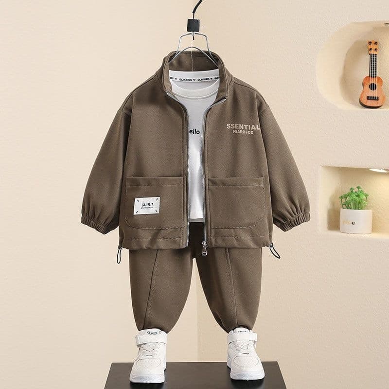 Boys Spring Suit 2026 New Trendy Baby Boy Spring/Autumn Sportswear Kids Casual Stylish Outfit