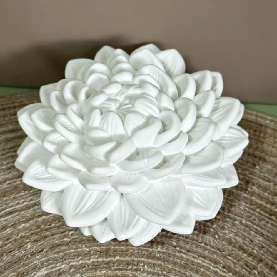 Lotus ornament silicone mold desktop decoration gypsum glue DIY gypsum candle making mold