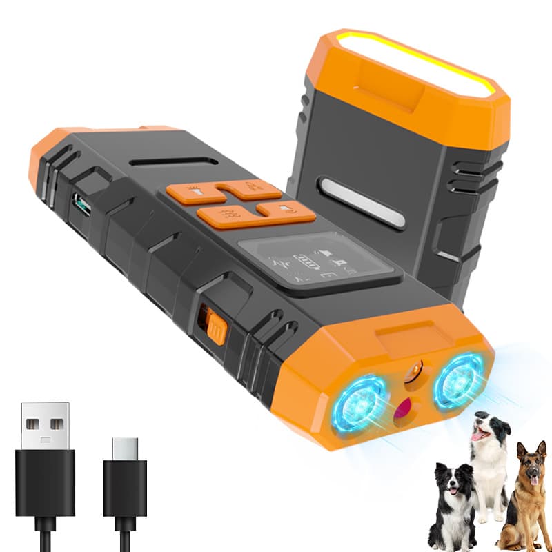 Cross-border New Ultrasonic Pet Trainer Dual-Head Frequency Conversion Dog Trainer High-Power COB Lighting Bark Stopper