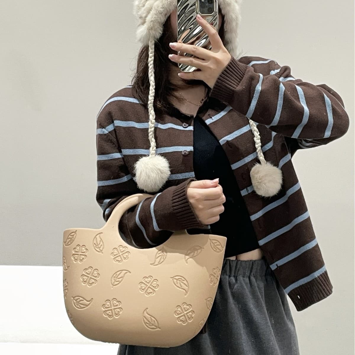 Eva Handbag Storage Bag Beach Bag Waterproof and Stain-Resistant Women's DIY Bag Pendant Versatile Cute Dopamine Bag