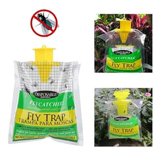 Fly Trap Cage, Fly Trap Bag, Fly Catcher with Bait for Orchard Physical Fly, Wasp, and Insect Control