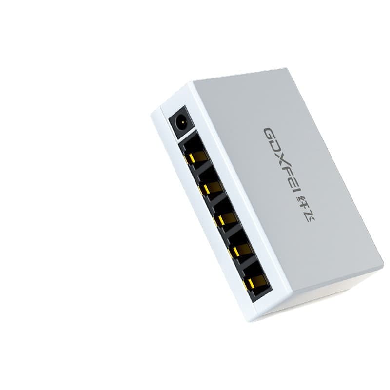 New 100M/1000M Switch Network Iron/Plastic Shell 5/8 Port Fiber Optic Surveillance Steel Shell Switch Wholesale