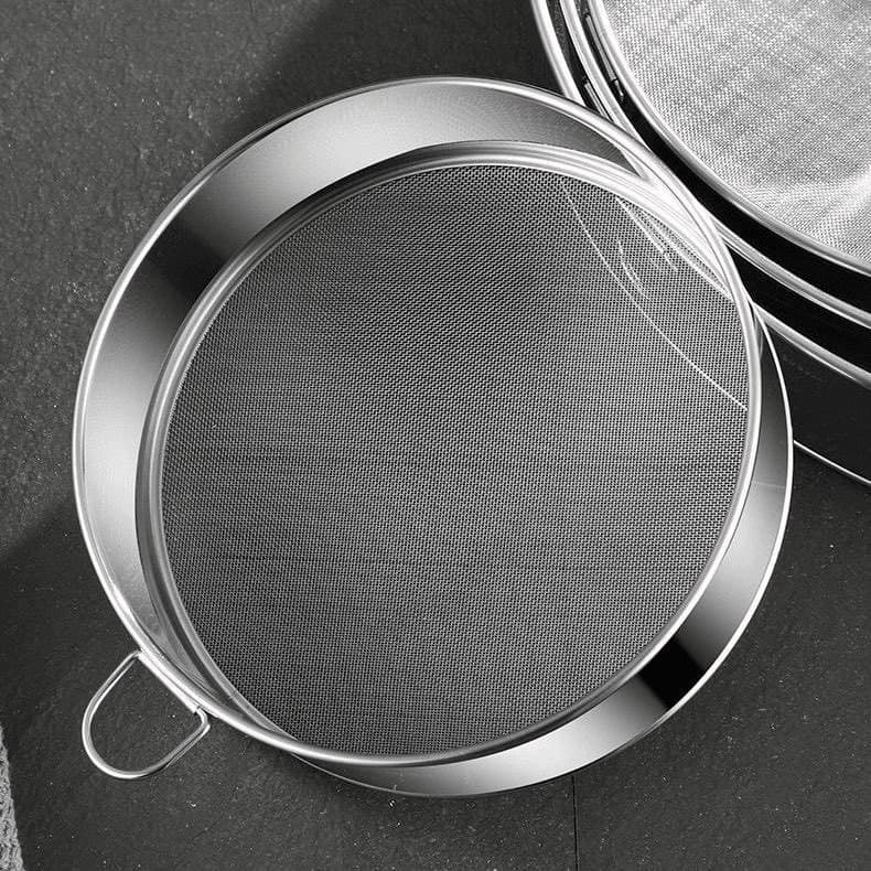 Stainless Steel Flour Sifter Soy Milk 40 Mesh 60 Mesh Baking Tool Kitchen Fine Sieve Baking Tool 60 Mesh